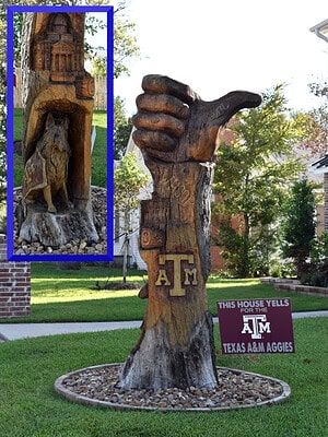 Aggie Tree Carving